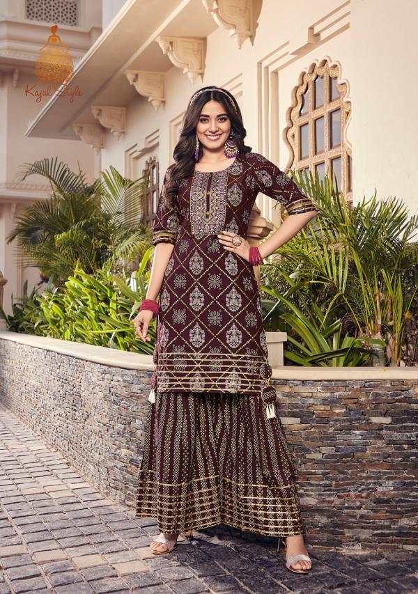 Kajal Lavish 1 Designer Ethnic Wear Kurti With Sharara 